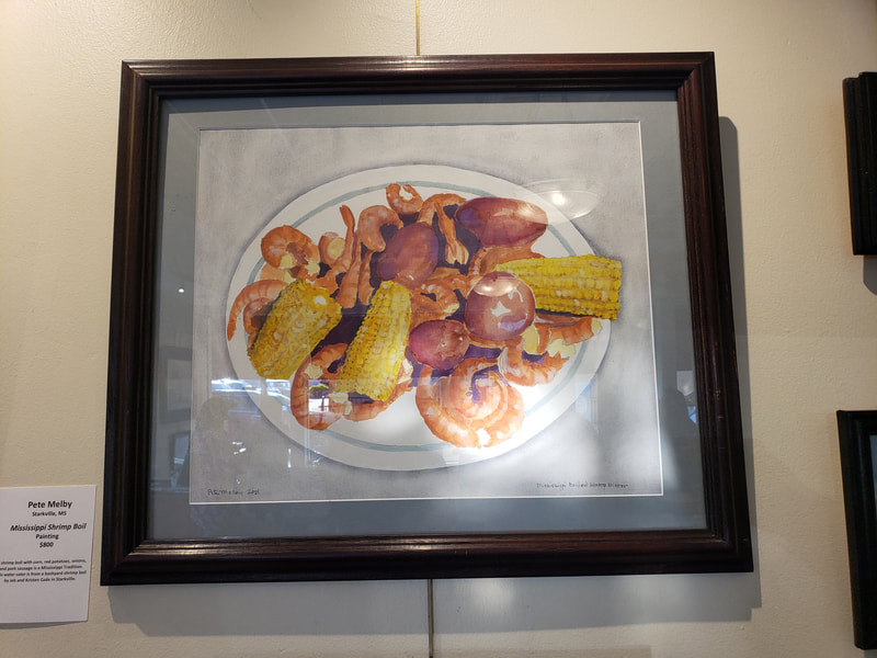 "Mississippi Shrimp Boil", Painting, $800, 18 by 22 inches
