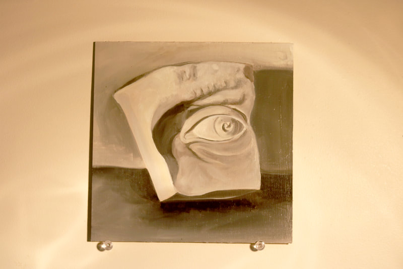 "Eye Study", $250, 12 in x 12 in, Oil